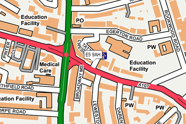E5 9AH map - OS OpenMap – Local (Ordnance Survey) E5 9AH map - OS OpenMap – Local (Ordnance Survey)