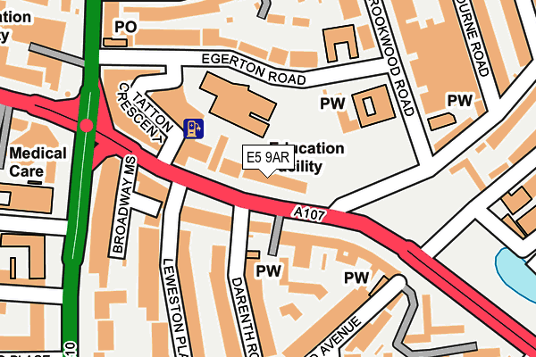 E5 9AR map - OS OpenMap – Local (Ordnance Survey) E5 9AR map - OS OpenMap – Local (Ordnance Survey)