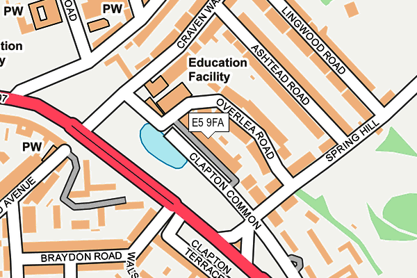 E5 9FA map - OS OpenMap – Local (Ordnance Survey) E5 9FA map - OS OpenMap – Local (Ordnance Survey)
