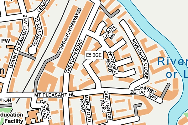E5 9GE map - OS OpenMap – Local (Ordnance Survey) E5 9GE map - OS OpenMap – Local (Ordnance Survey)