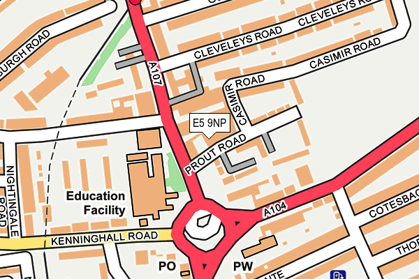 E5 9NP map - OS OpenMap – Local (Ordnance Survey) E5 9NP map - OS OpenMap – Local (Ordnance Survey)