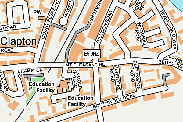 E5 9NZ map - OS OpenMap – Local (Ordnance Survey) E5 9NZ map - OS OpenMap – Local (Ordnance Survey)