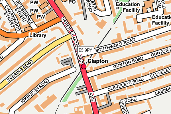 E5 9PY map - OS OpenMap – Local (Ordnance Survey) E5 9PY map - OS OpenMap – Local (Ordnance Survey)