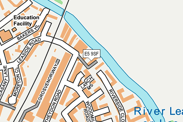 E5 9SF map - OS OpenMap – Local (Ordnance Survey) E5 9SF map - OS OpenMap – Local (Ordnance Survey)