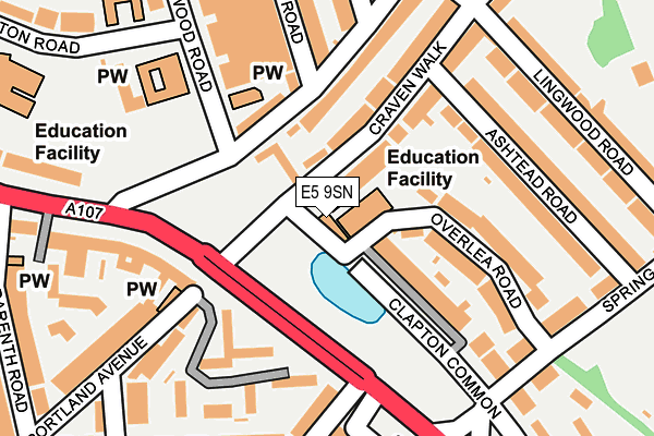 E5 9SN map - OS OpenMap – Local (Ordnance Survey) E5 9SN map - OS OpenMap – Local (Ordnance Survey)