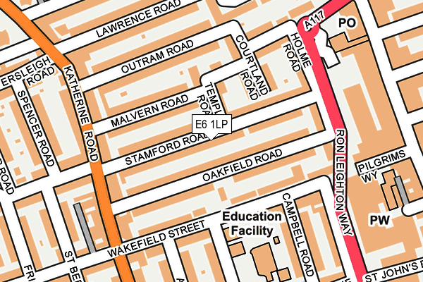 E6 1LP map - OS OpenMap – Local (Ordnance Survey) E6 1LP map - OS OpenMap – Local (Ordnance Survey)