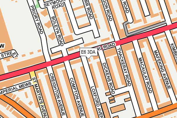 E6 3DA map - OS OpenMap – Local (Ordnance Survey) E6 3DA map - OS OpenMap – Local (Ordnance Survey)
