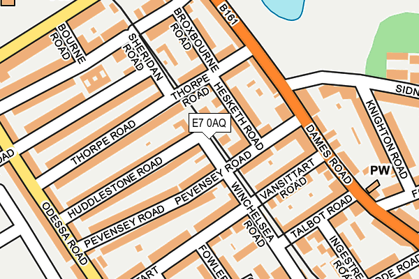 E7 0AQ map - OS OpenMap – Local (Ordnance Survey) E7 0AQ map - OS OpenMap – Local (Ordnance Survey)