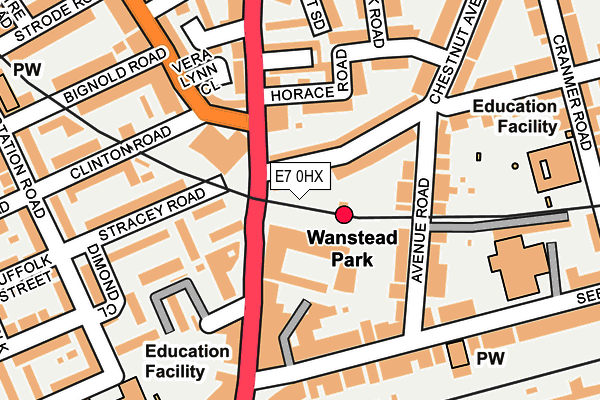 E7 0HX map - OS OpenMap – Local (Ordnance Survey) E7 0HX map - OS OpenMap – Local (Ordnance Survey)