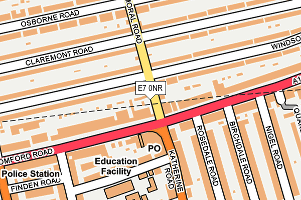 E7 0NR map - OS OpenMap – Local (Ordnance Survey) E7 0NR map - OS OpenMap – Local (Ordnance Survey)