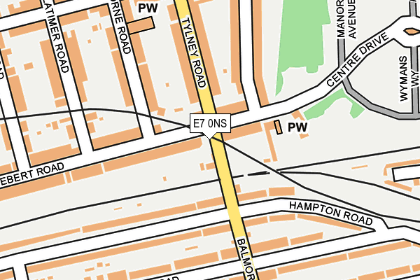 E7 0NS map - OS OpenMap – Local (Ordnance Survey) E7 0NS map - OS OpenMap – Local (Ordnance Survey)