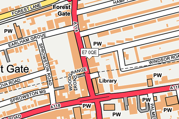 E7 0QE map - OS OpenMap – Local (Ordnance Survey) E7 0QE map - OS OpenMap – Local (Ordnance Survey)