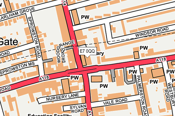 E7 0QQ map - OS OpenMap – Local (Ordnance Survey) E7 0QQ map - OS OpenMap – Local (Ordnance Survey)