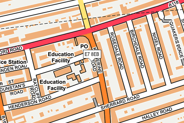 E7 8EB map - OS OpenMap – Local (Ordnance Survey) E7 8EB map - OS OpenMap – Local (Ordnance Survey)