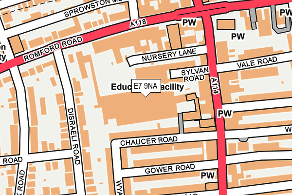 E7 9NA map - OS OpenMap – Local (Ordnance Survey) E7 9NA map - OS OpenMap – Local (Ordnance Survey)