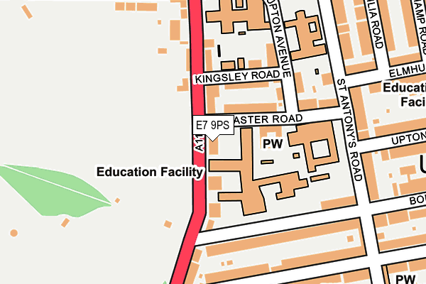 E7 9PS map - OS OpenMap – Local (Ordnance Survey) E7 9PS map - OS OpenMap – Local (Ordnance Survey)