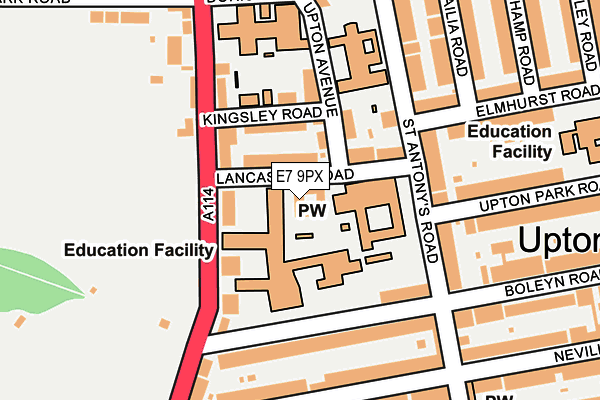 E7 9PX map - OS OpenMap – Local (Ordnance Survey) E7 9PX map - OS OpenMap – Local (Ordnance Survey)