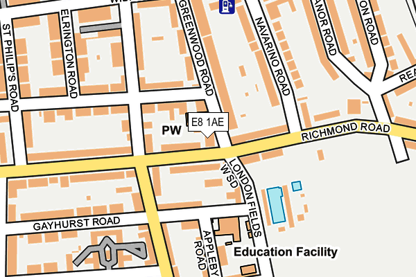 E8 1AE map - OS OpenMap – Local (Ordnance Survey) E8 1AE map - OS OpenMap – Local (Ordnance Survey)