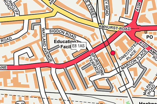 E8 1AS map - OS OpenMap – Local (Ordnance Survey) E8 1AS map - OS OpenMap – Local (Ordnance Survey)