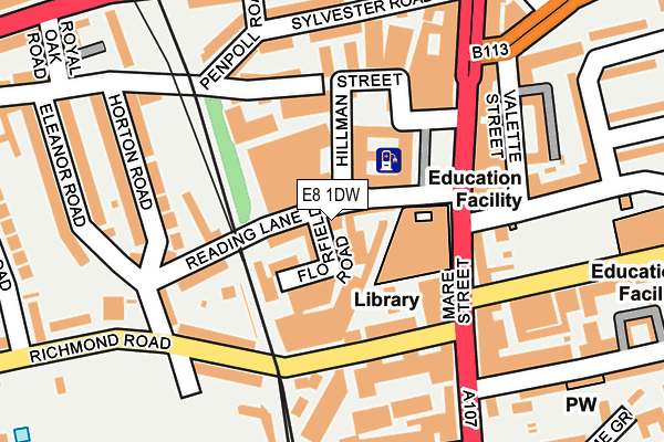 E8 1DW map - OS OpenMap – Local (Ordnance Survey) E8 1DW map - OS OpenMap – Local (Ordnance Survey)