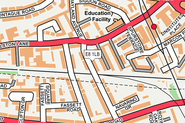 E8 1LB map - OS OpenMap – Local (Ordnance Survey) E8 1LB map - OS OpenMap – Local (Ordnance Survey)