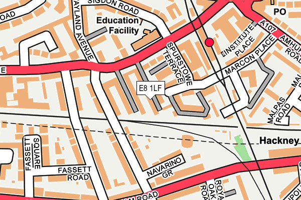 E8 1LF map - OS OpenMap – Local (Ordnance Survey) E8 1LF map - OS OpenMap – Local (Ordnance Survey)