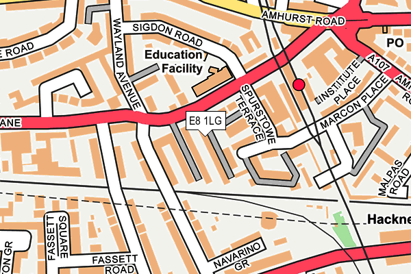 E8 1LG map - OS OpenMap – Local (Ordnance Survey) E8 1LG map - OS OpenMap – Local (Ordnance Survey)