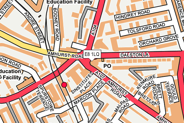 E8 1LQ map - OS OpenMap – Local (Ordnance Survey) E8 1LQ map - OS OpenMap – Local (Ordnance Survey)