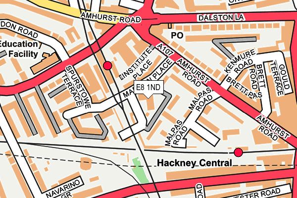 E8 1ND map - OS OpenMap – Local (Ordnance Survey) E8 1ND map - OS OpenMap – Local (Ordnance Survey)