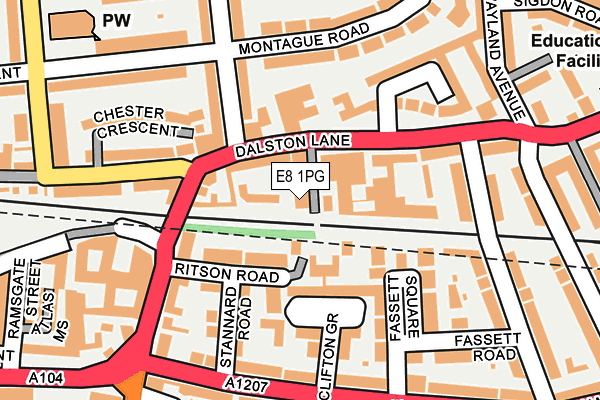 E8 1PG map - OS OpenMap – Local (Ordnance Survey) E8 1PG map - OS OpenMap – Local (Ordnance Survey)