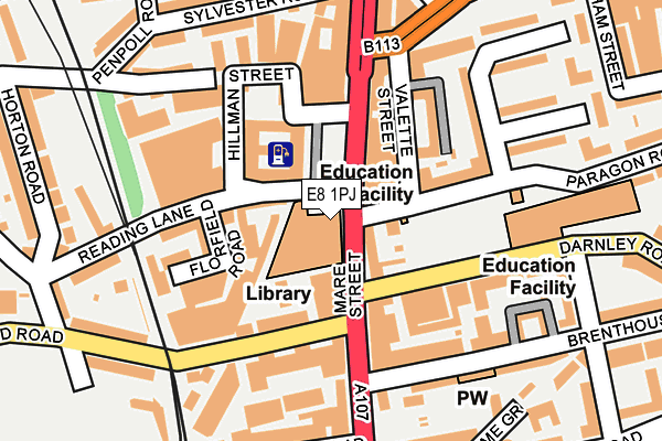 E8 1PJ map - OS OpenMap – Local (Ordnance Survey) E8 1PJ map - OS OpenMap – Local (Ordnance Survey)