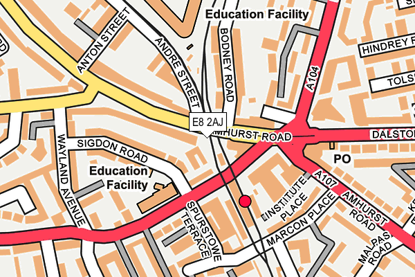E8 2AJ map - OS OpenMap – Local (Ordnance Survey) E8 2AJ map - OS OpenMap – Local (Ordnance Survey)