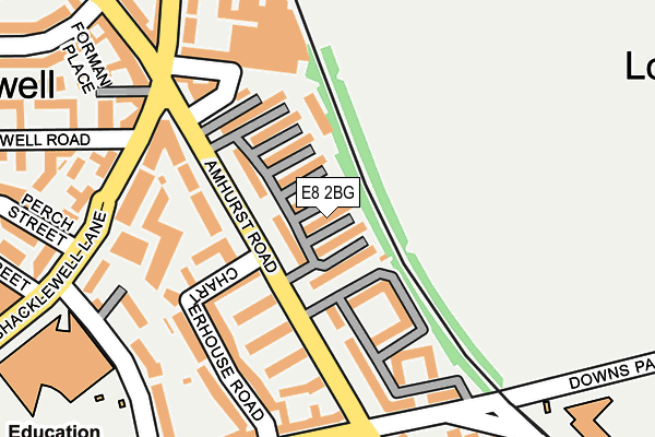 E8 2BG map - OS OpenMap – Local (Ordnance Survey) E8 2BG map - OS OpenMap – Local (Ordnance Survey)