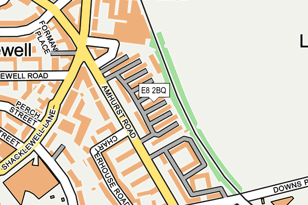 E8 2BQ map - OS OpenMap – Local (Ordnance Survey) E8 2BQ map - OS OpenMap – Local (Ordnance Survey)