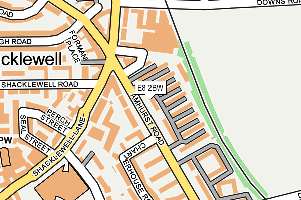 E8 2BW map - OS OpenMap – Local (Ordnance Survey) E8 2BW map - OS OpenMap – Local (Ordnance Survey)
