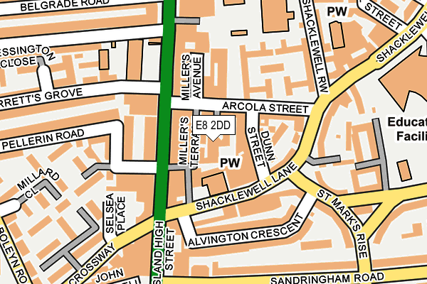 E8 2DD map - OS OpenMap – Local (Ordnance Survey) E8 2DD map - OS OpenMap – Local (Ordnance Survey)