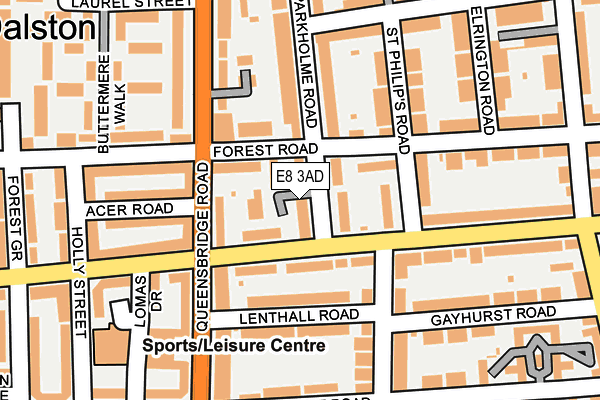 E8 3AD map - OS OpenMap – Local (Ordnance Survey) E8 3AD map - OS OpenMap – Local (Ordnance Survey)