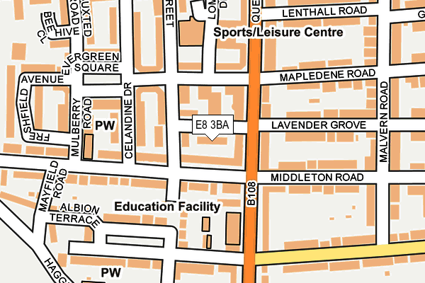 E8 3BA map - OS OpenMap – Local (Ordnance Survey) E8 3BA map - OS OpenMap – Local (Ordnance Survey)