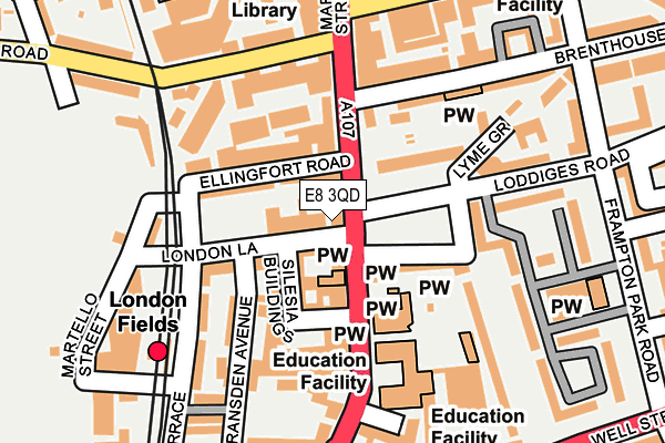 E8 3QD map - OS OpenMap – Local (Ordnance Survey) E8 3QD map - OS OpenMap – Local (Ordnance Survey)