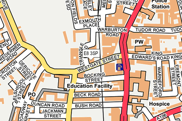 E8 3SP map - OS OpenMap – Local (Ordnance Survey) E8 3SP map - OS OpenMap – Local (Ordnance Survey)