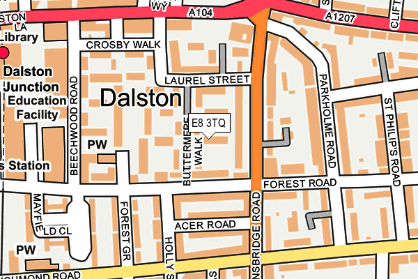 E8 3TQ map - OS OpenMap – Local (Ordnance Survey) E8 3TQ map - OS OpenMap – Local (Ordnance Survey)