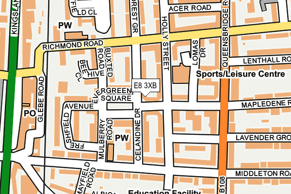 E8 3XB map - OS OpenMap – Local (Ordnance Survey) E8 3XB map - OS OpenMap – Local (Ordnance Survey)