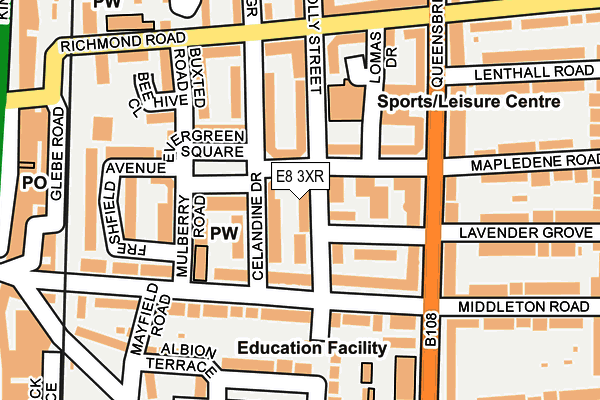 E8 3XR map - OS OpenMap – Local (Ordnance Survey) E8 3XR map - OS OpenMap – Local (Ordnance Survey)