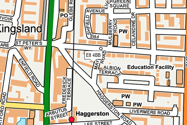 E8 4BB map - OS OpenMap – Local (Ordnance Survey) E8 4BB map - OS OpenMap – Local (Ordnance Survey)