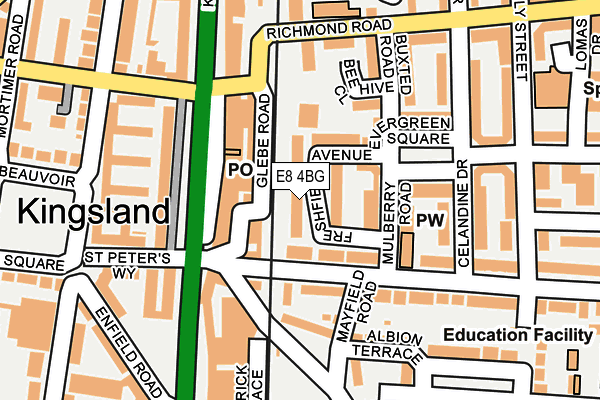 E8 4BG map - OS OpenMap – Local (Ordnance Survey) E8 4BG map - OS OpenMap – Local (Ordnance Survey)