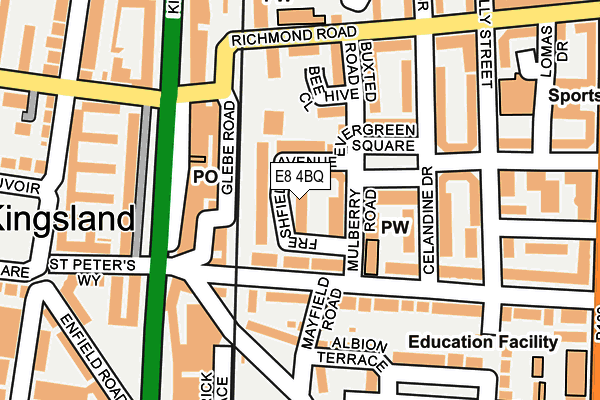 E8 4BQ map - OS OpenMap – Local (Ordnance Survey) E8 4BQ map - OS OpenMap – Local (Ordnance Survey)