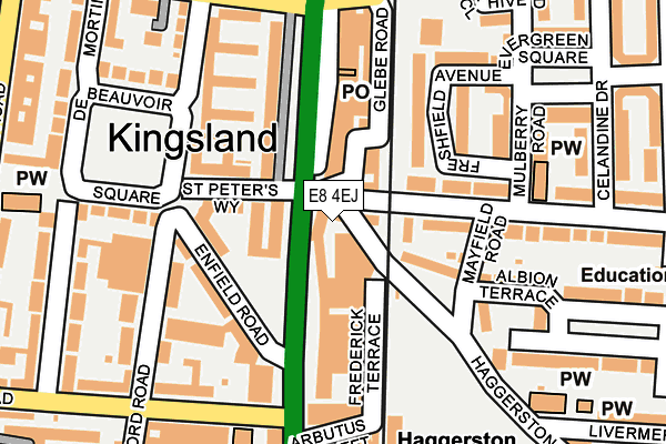 E8 4EJ map - OS OpenMap – Local (Ordnance Survey) E8 4EJ map - OS OpenMap – Local (Ordnance Survey)
