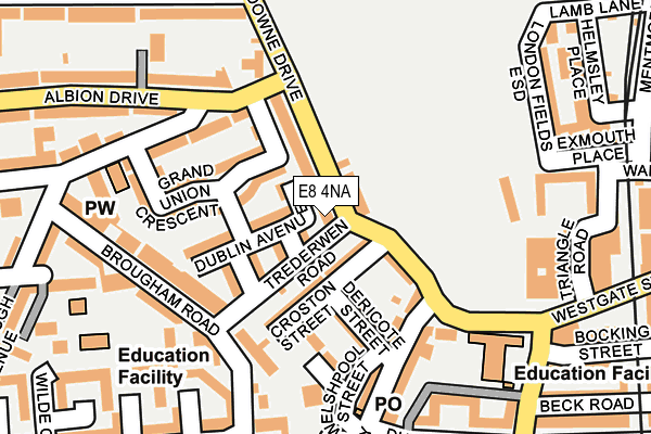E8 4NA map - OS OpenMap – Local (Ordnance Survey) E8 4NA map - OS OpenMap – Local (Ordnance Survey)