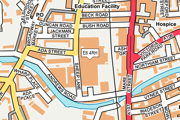 E8 4RH map - OS OpenMap – Local (Ordnance Survey) E8 4RH map - OS OpenMap – Local (Ordnance Survey)