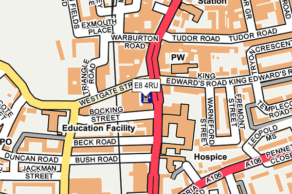E8 4RU map - OS OpenMap – Local (Ordnance Survey) E8 4RU map - OS OpenMap – Local (Ordnance Survey)
